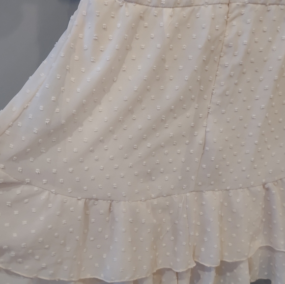 Showpo Small Cream Dress Swiss Dot - Picture 5 of 6